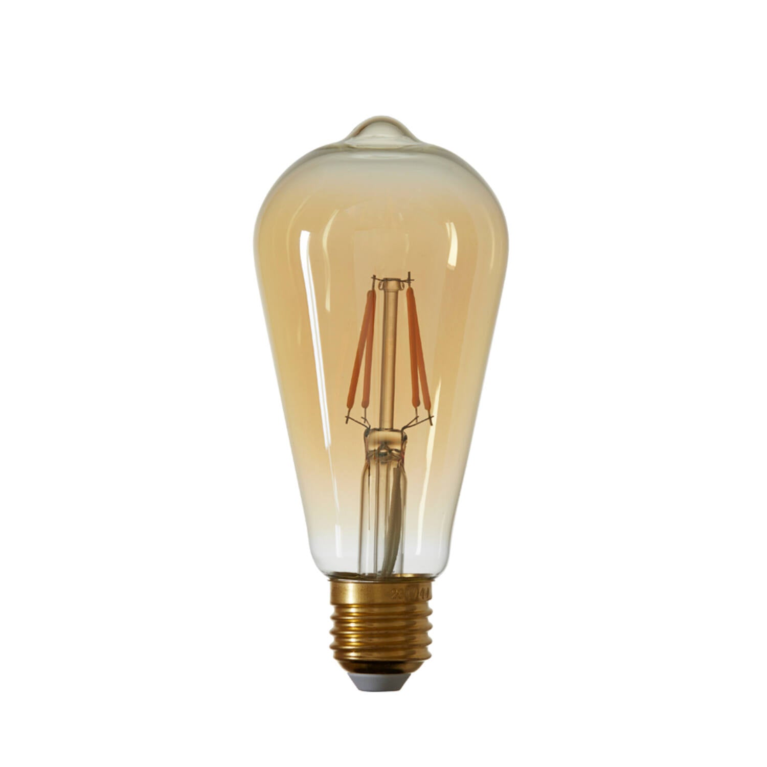 LED angular 4W E27 Bulb- Smoke/ Amber Finishes