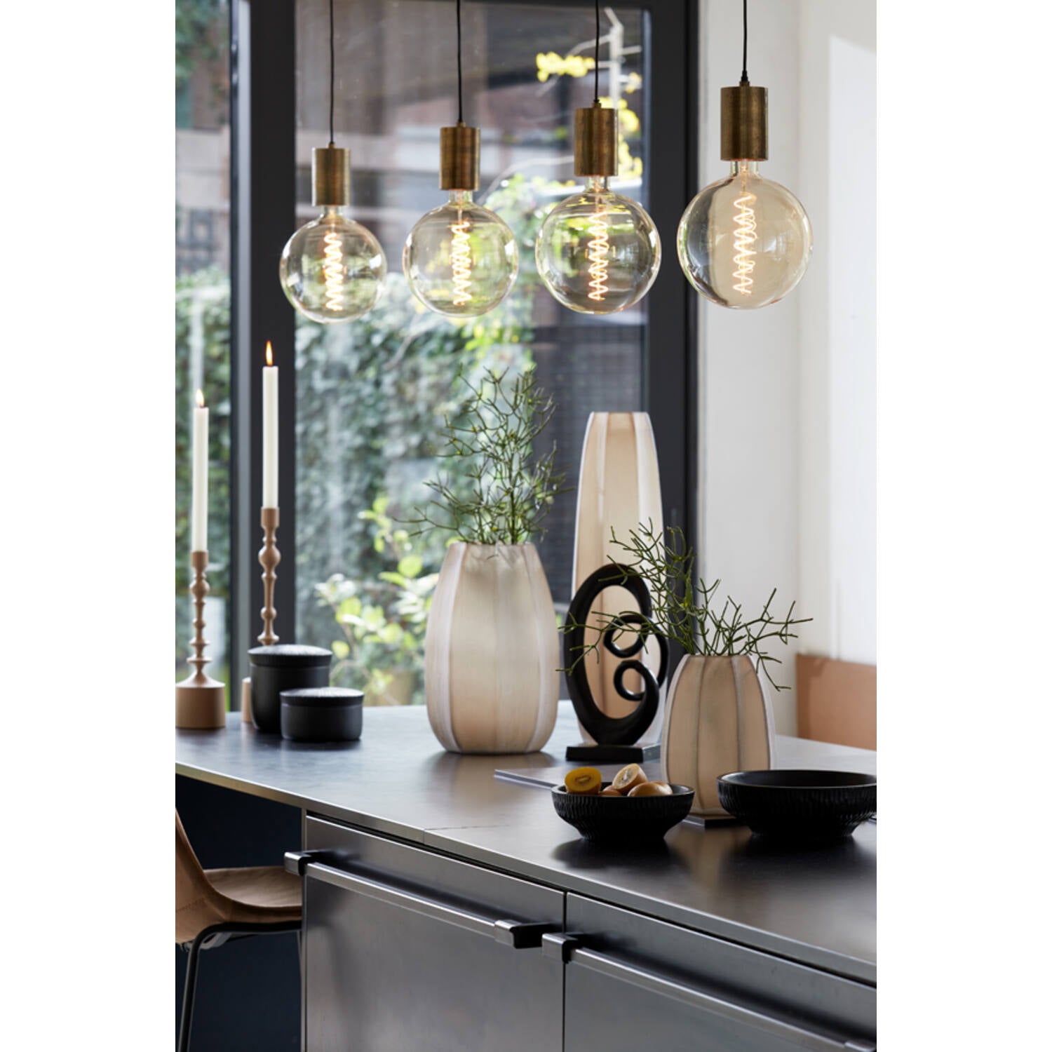 Deco E27 4W LED Vintage Globe Amber Bulbs