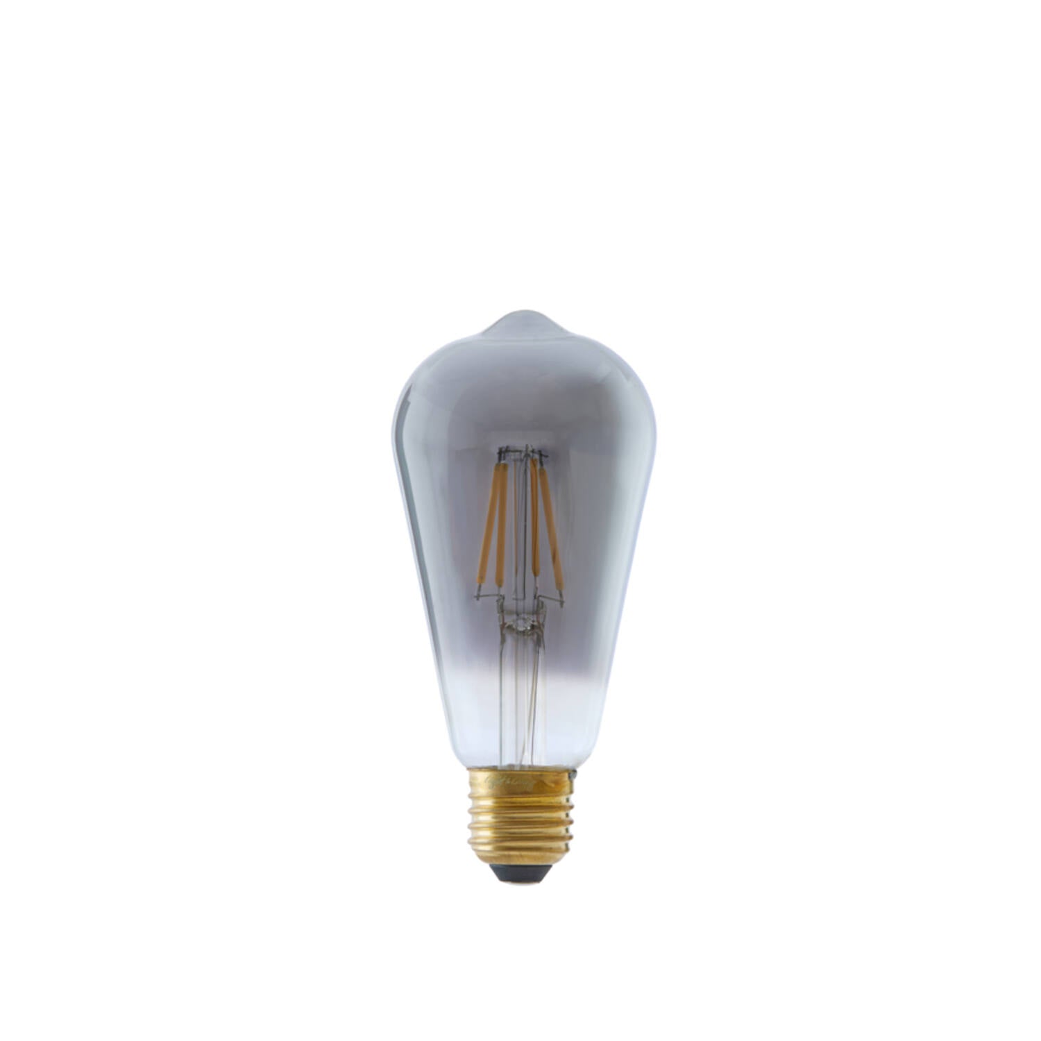 LED angular 4W E27 Bulb- Smoke/ Amber Finishes