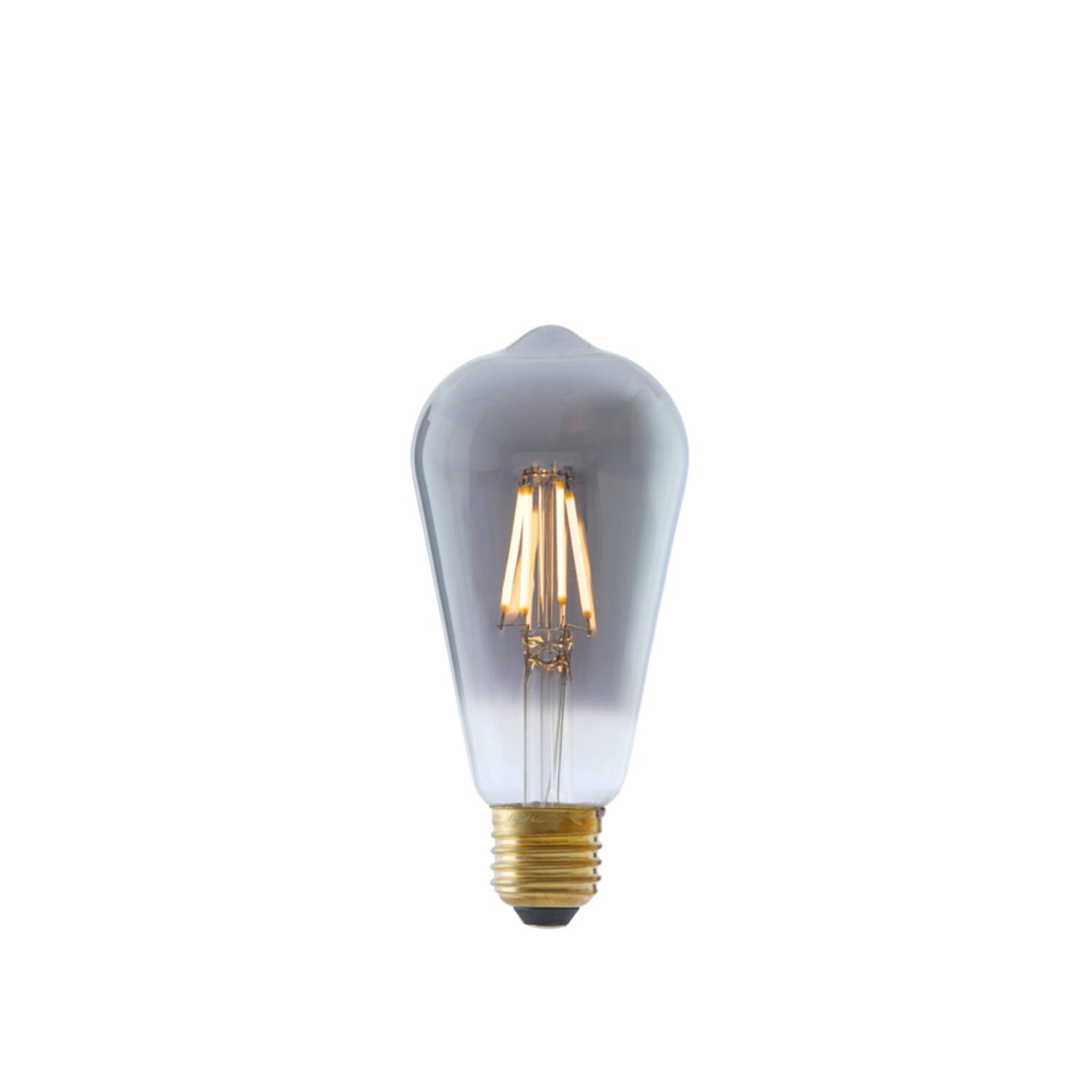 LED angular 4W E27 Bulb- Smoke/ Amber Finishes