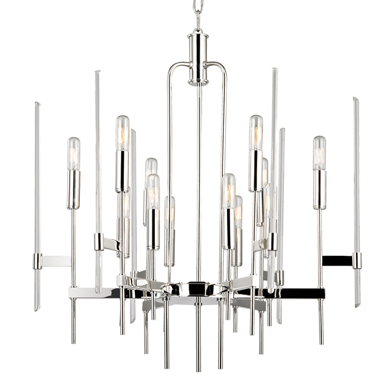 Bari Chandelier- Polished Nickel