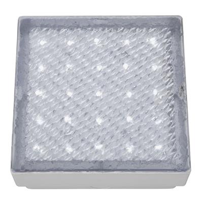 Walkover Led Recessed Small Square Walkover -Clear & White Small/Medium