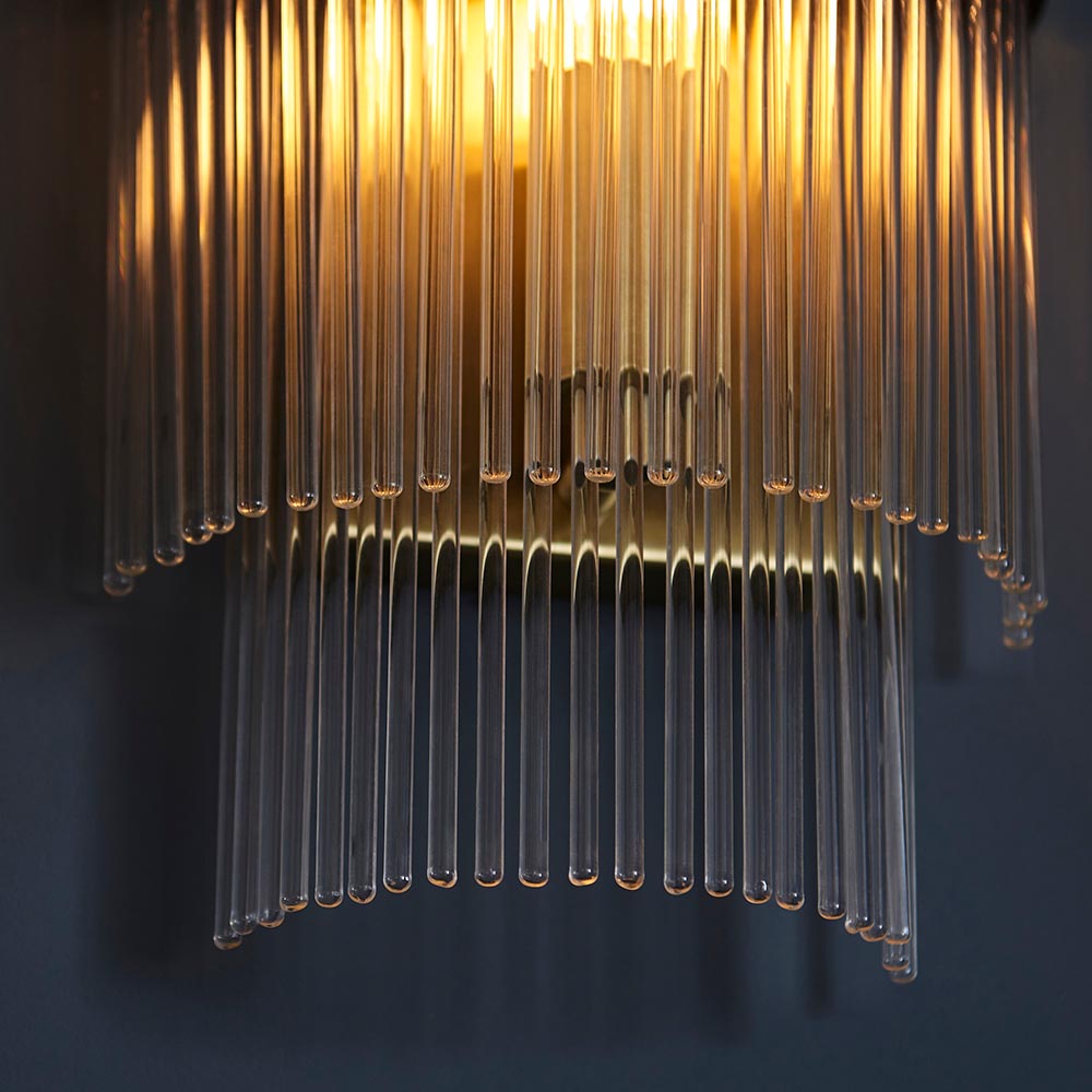 Stefan 1Lt Wall Lamp - Brass/Nickel