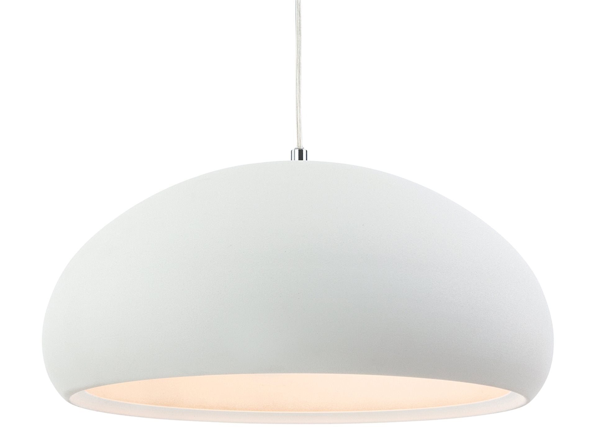 Costa Pendant Light- Rough Concrete/ Sand White