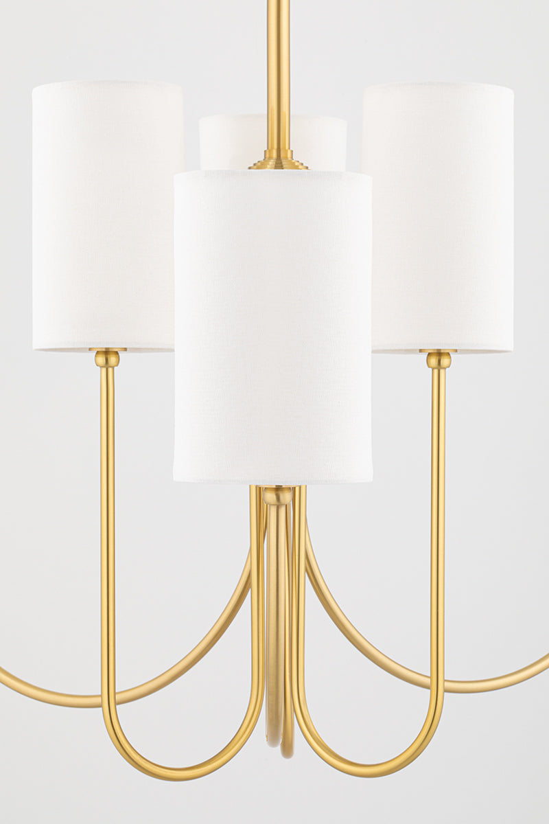 Whitby 6/10Lt Multi Arm Pendant - Aged Brass