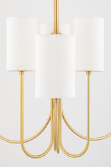 Whitby 6/10Lt Multi Arm Pendant - Aged Brass