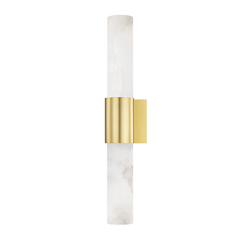 Barkley 2Lt Wall Sconce - Brass/Nickel