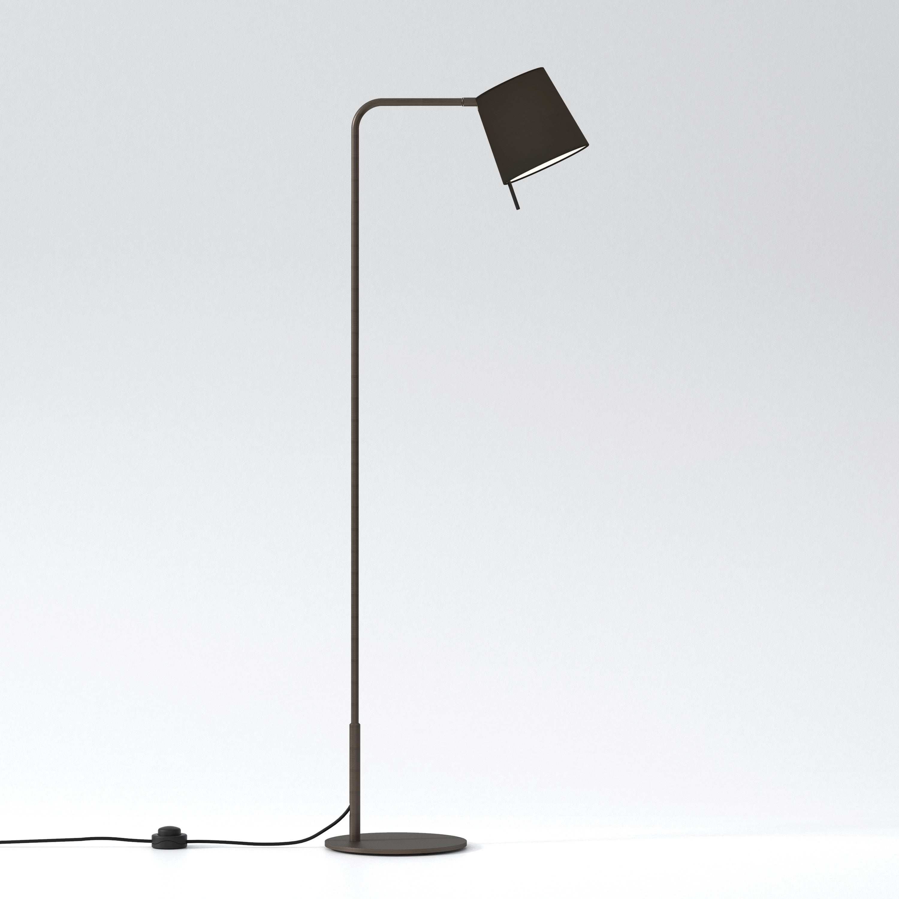 Mitsu Floor Lamp- Matt Nickel/ Bronze