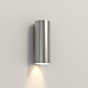 Ava 1/2Lt Coastal Coastal Wall Light in Brushed Stainless Steel/PVD Brushed Brass GU10 IP44