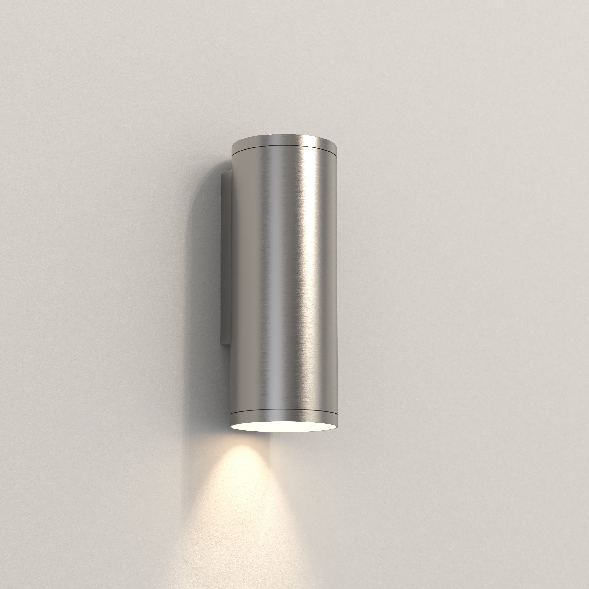 Ava 1/2Lt Coastal Coastal Wall Light in Brushed Stainless Steel/PVD Brushed Brass GU10 IP44