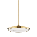 Draper LED Pendant - Brass