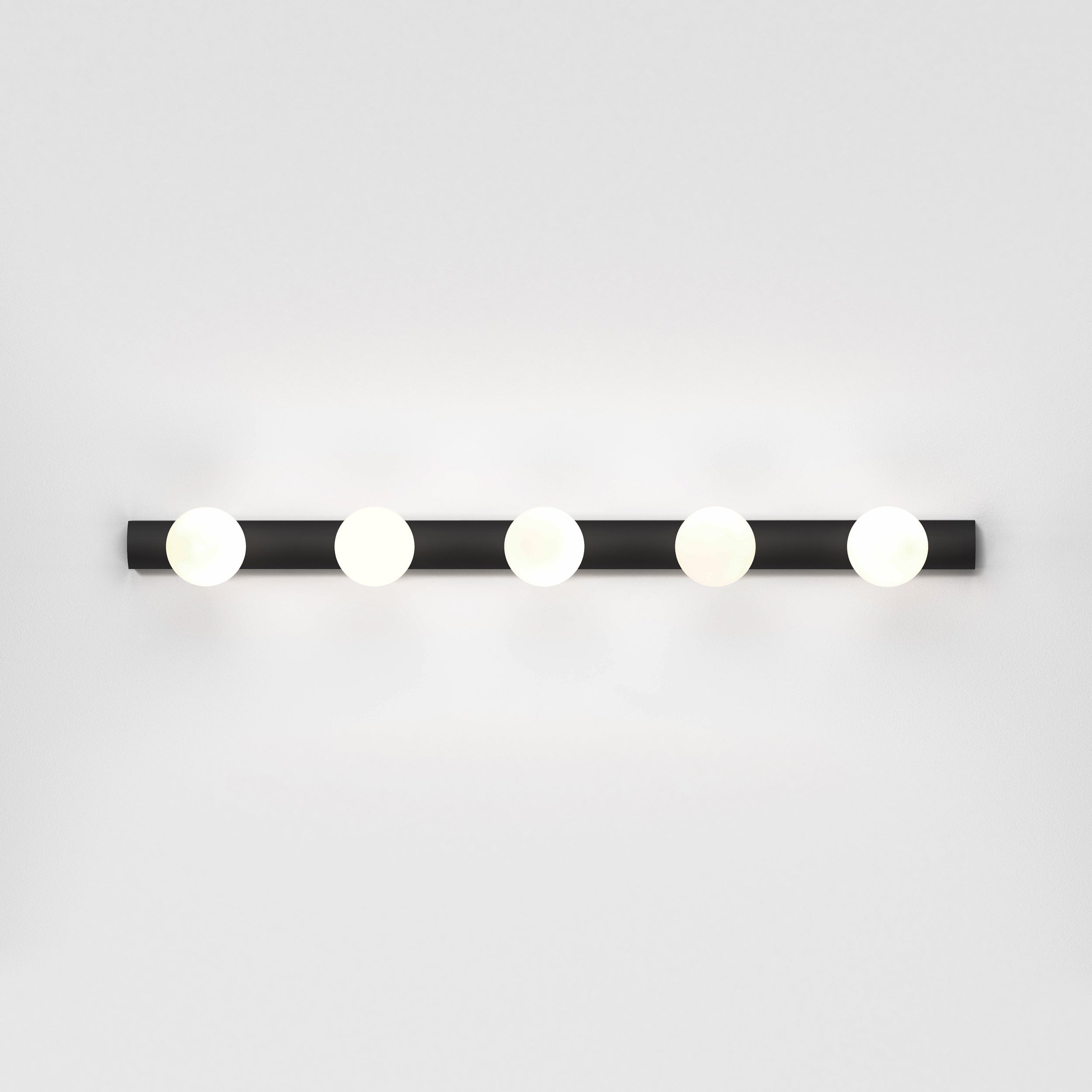 Cabaret 5 II Bathroom Wall Light- Matt Black/Polished Chrome