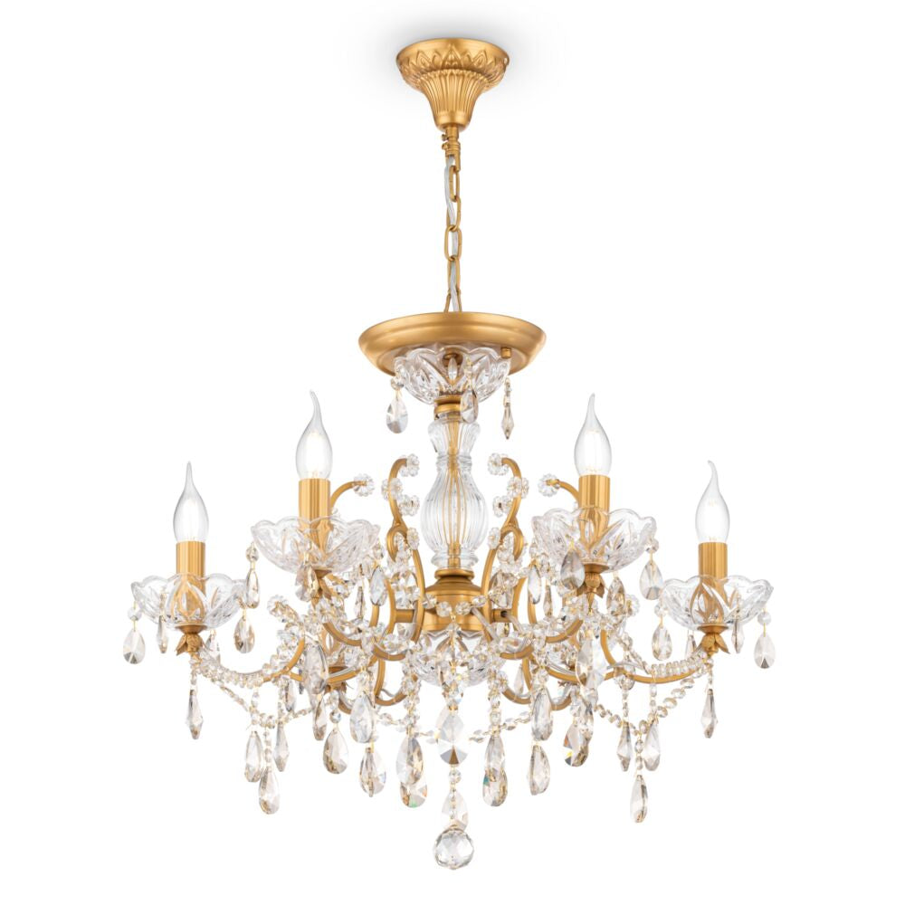 Sevilla 6/8Lt Chandelier - Gold Finish