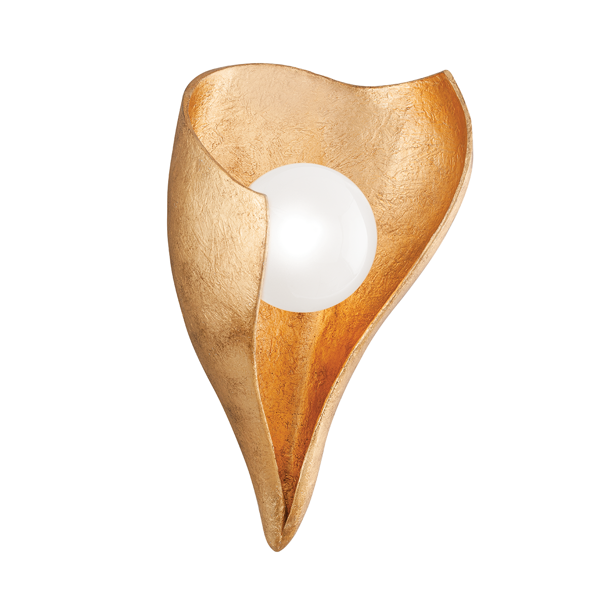 Moonstone 1Lt Wall Sconce - Gold Leaf