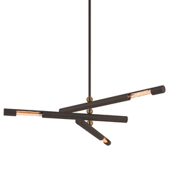 Hendrix 3Lt Small/Large Pendant - Bronze