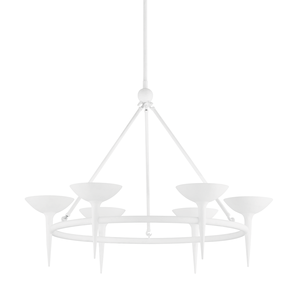 Cecilia 6/8Lt Chandelier - White