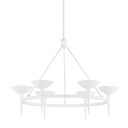 Cecilia 6/8Lt Chandelier - White