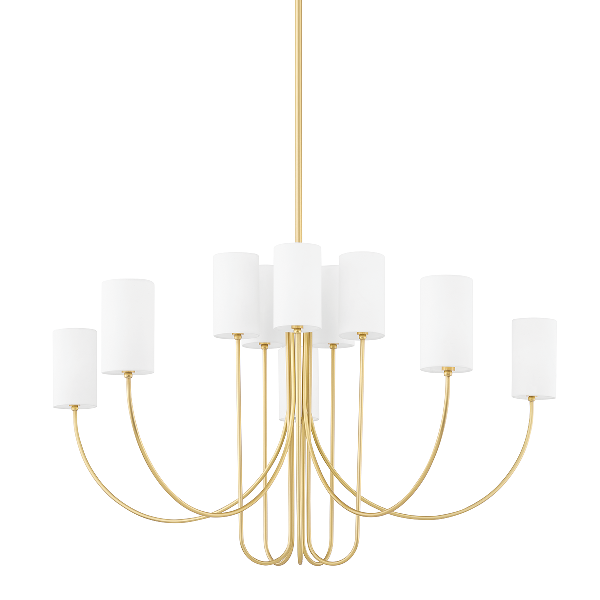 Whitby 6/10Lt Multi Arm Pendant - Aged Brass