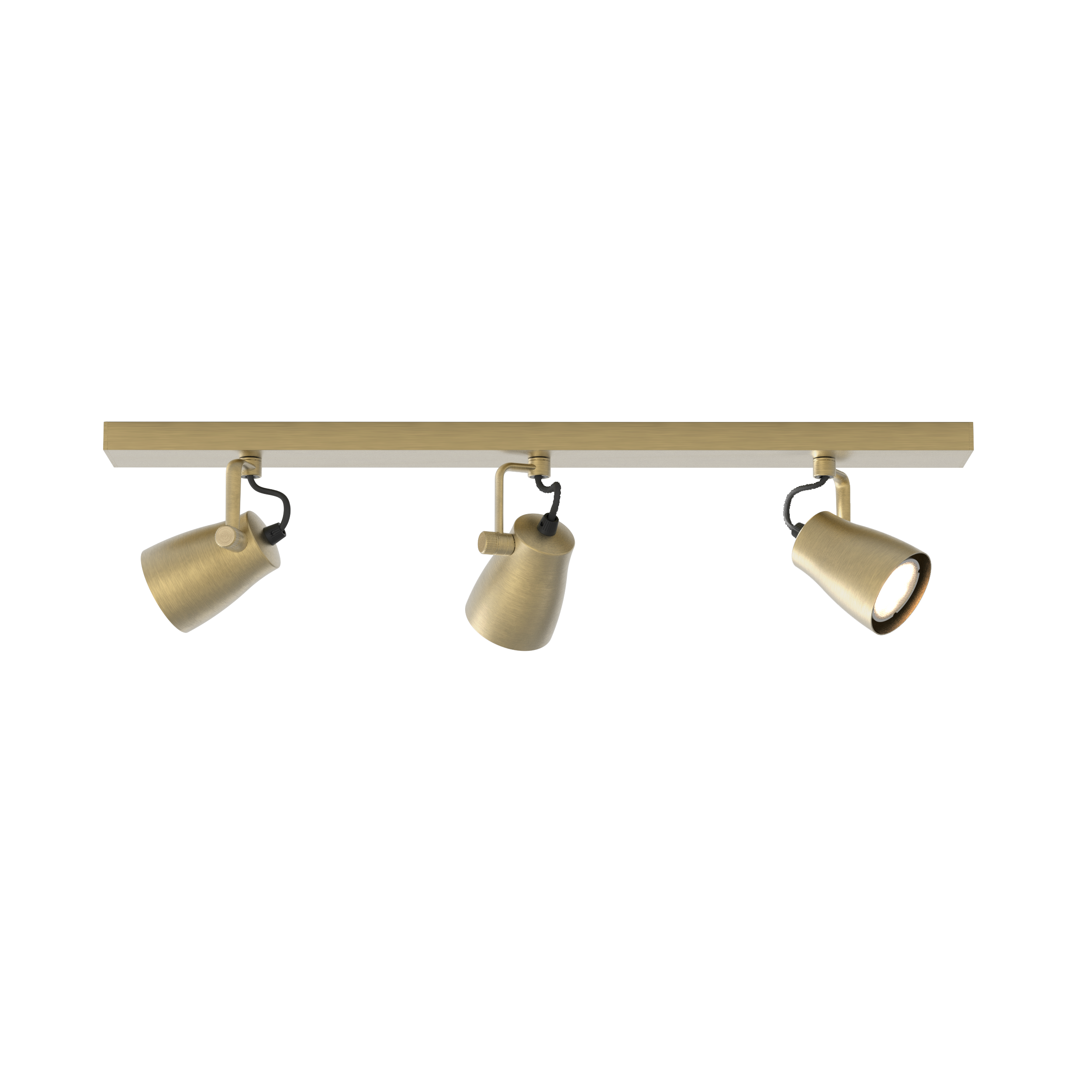 Juno Triple/Four Bar Indoor Spotlight in Bronze/Matt Brushed Brass GU10 IP20