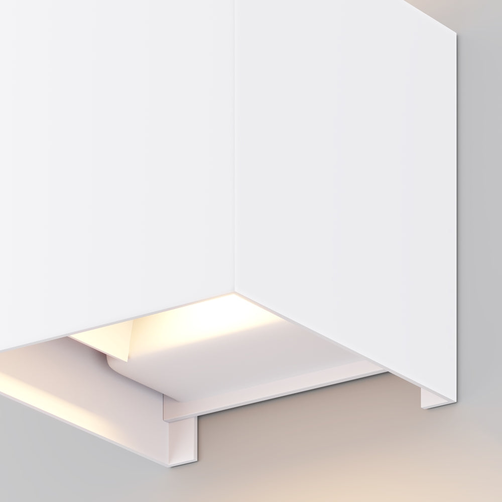 Fulton LED Up/Down Outdoor Wall Light- Black/ White Finishes