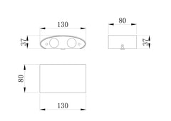 Strato Outdoor Up/Down IP54 3000K LED Light