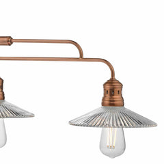 Adeline Kitchen Light Brushed Copper & Glass