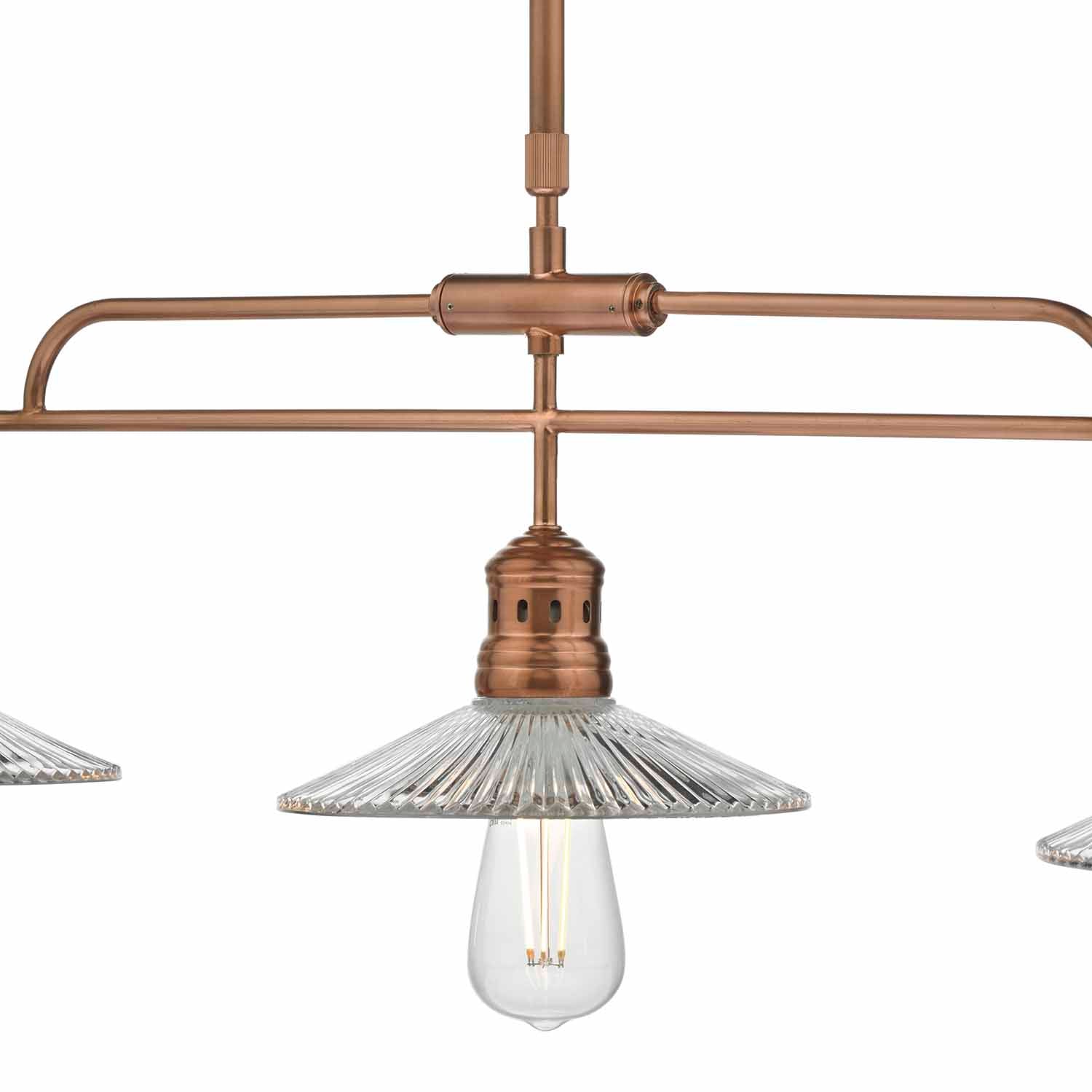 Adeline Kitchen Light Brushed Copper & Glass