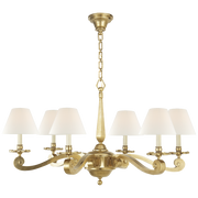 Myrna 6Lt Multi-Arm Pendant - Natural Brass