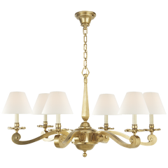 Myrna 6Lt Multi-Arm Pendant - Natural Brass