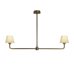 Albany Double Pendant Light - Natural Cotton Shades