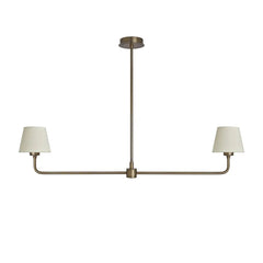 Albany Double Pendant Light - Natural Cotton Shades