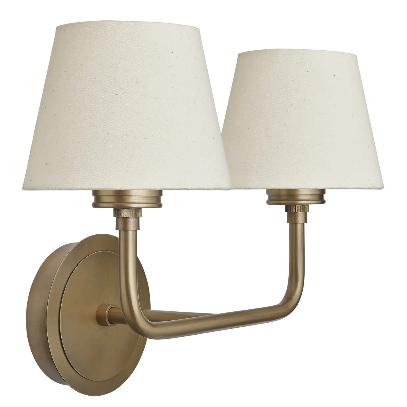 Albany 1/2Lt Wall Light - Natural Cotton Shade