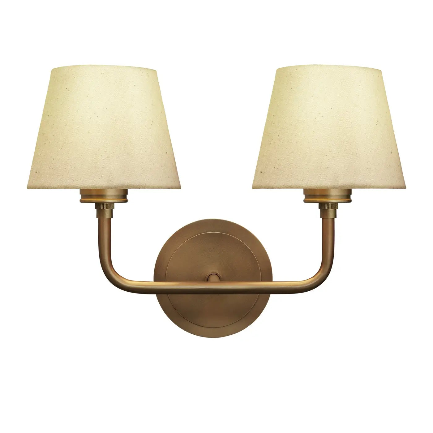 Albany 1/2Lt Wall Light - Natural Cotton Shade