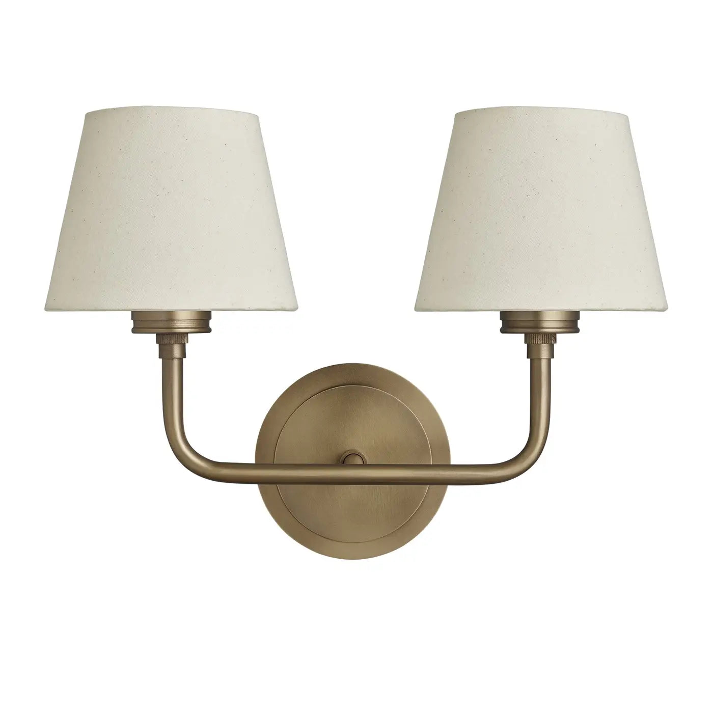 Albany 1/2Lt Wall Light - Natural Cotton Shade