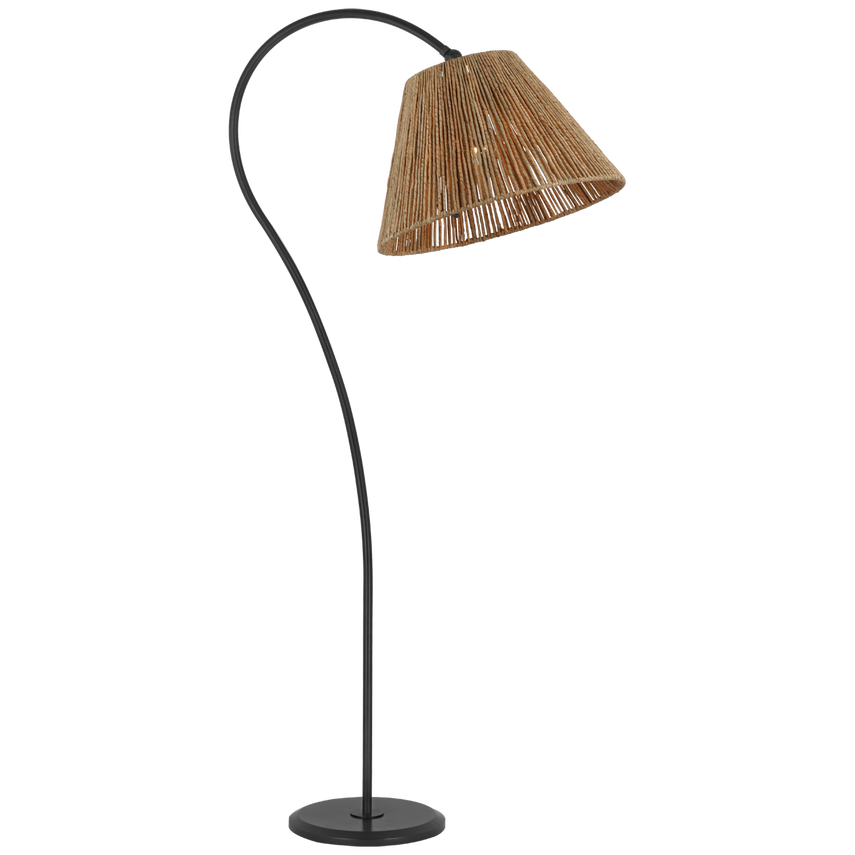 Dume Arched Floor Lamp - Iron/Brass