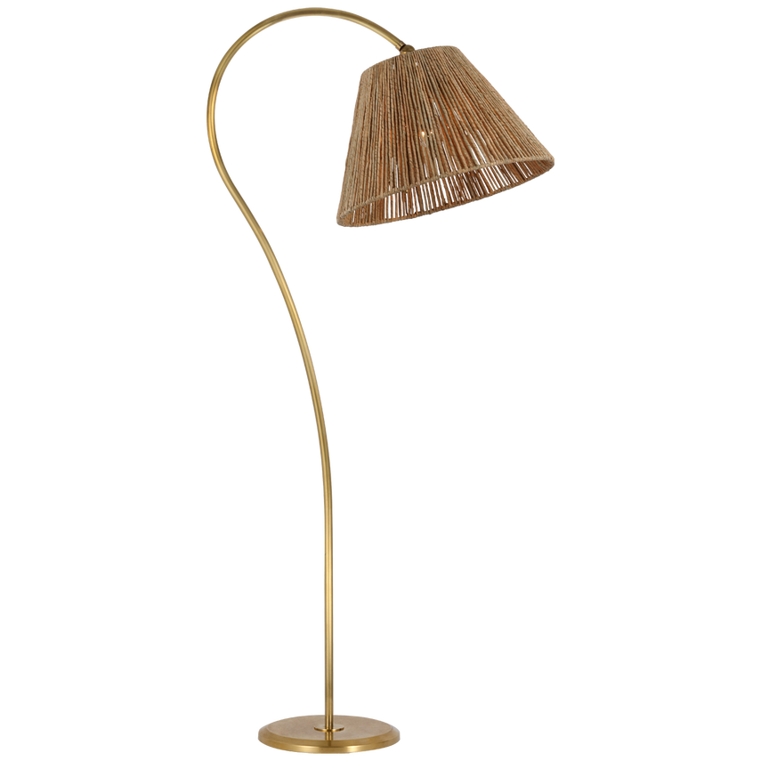 Dume Arched Floor Lamp - Iron/Brass