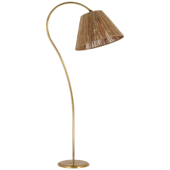 Dume Arched Floor Lamp - Iron/Brass