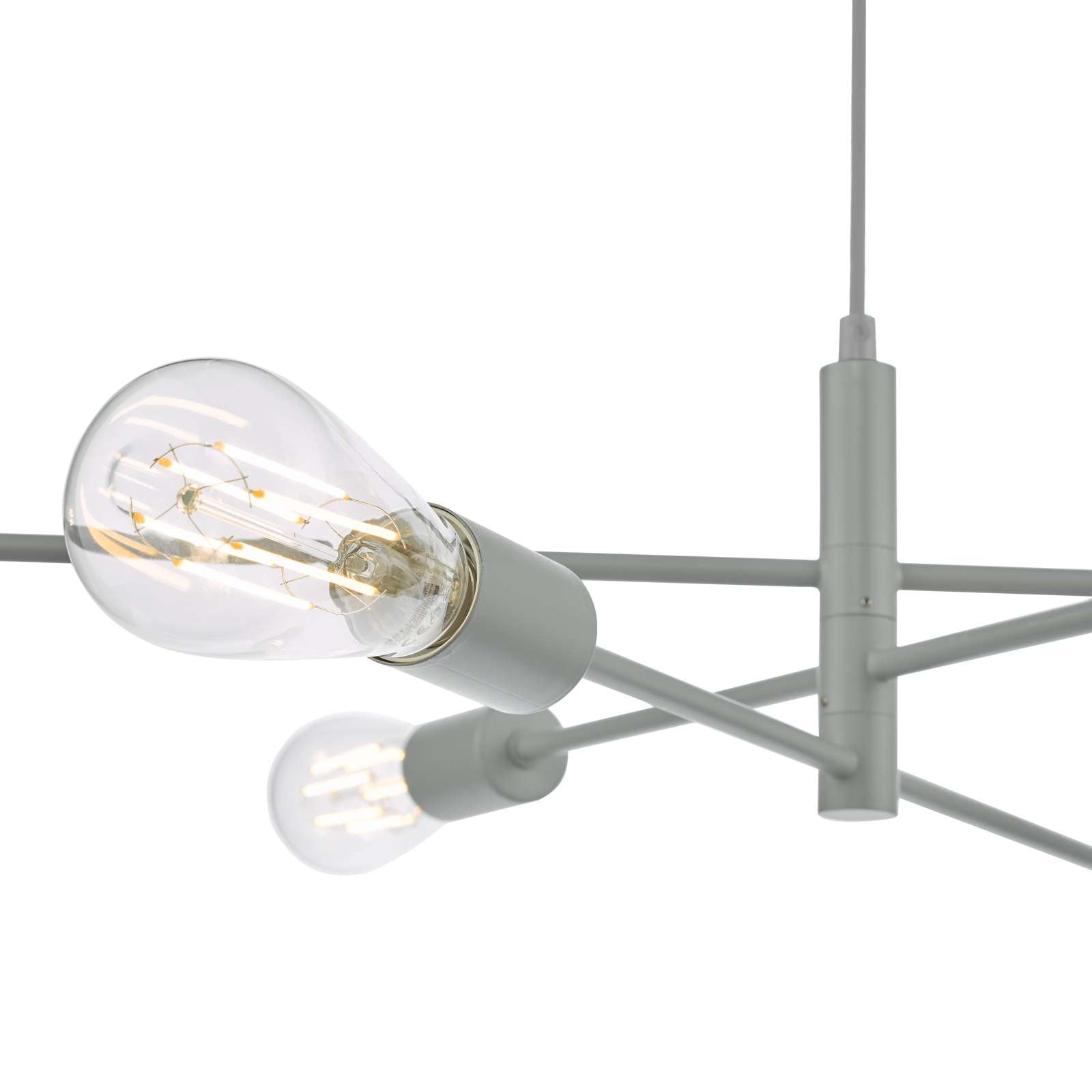 Alana 6 Light Fitting - Antique Brass/Black/Polished Gold/Satin Chrome Finish