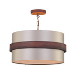 Allegra 4 Light Pendant- Leather Effect With Bespoke Shade