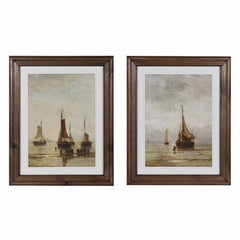 Santa Clara Set of 2 Ships Wall Art