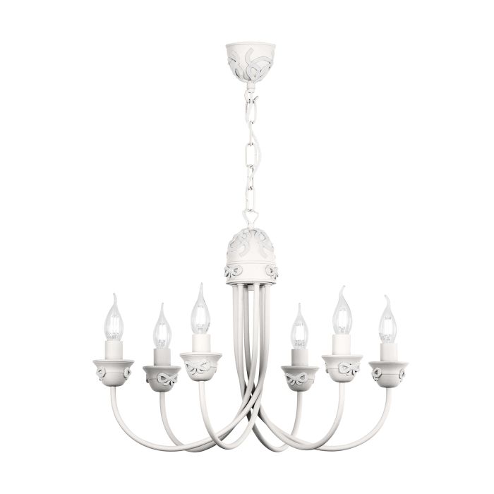 Amelie 6 Light Armed Pendant  Fitting Only- Various Finishes