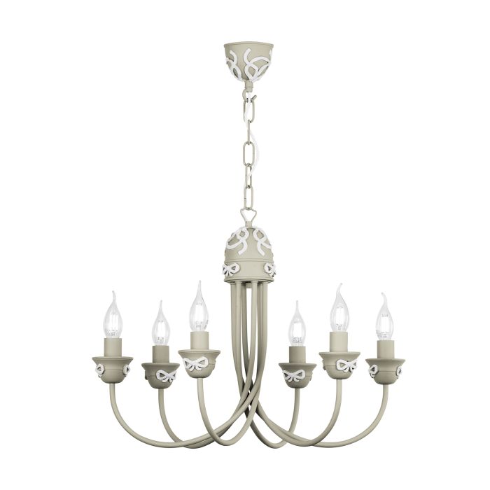 Amelie 6 Light Armed Pendant  Fitting Only- Various Finishes