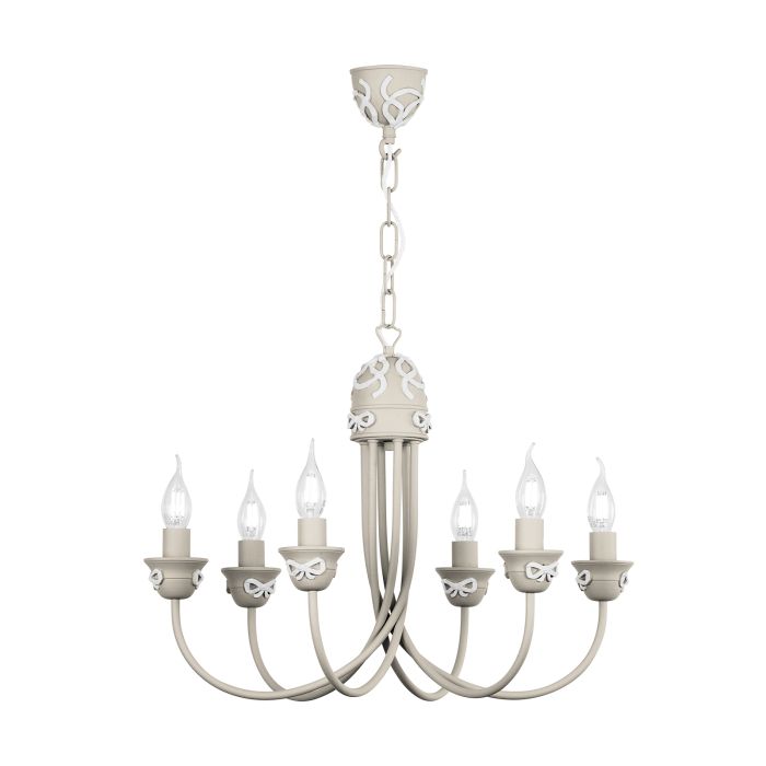 Amelie 6 Light Armed Pendant  Fitting Only- Various Finishes