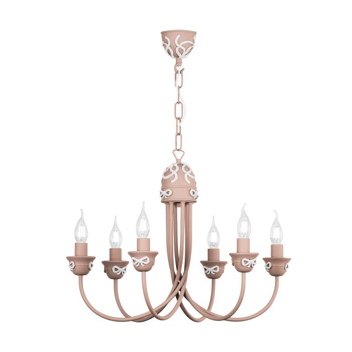 Amelie 6 Light Armed Pendant  Fitting Only- Various Finishes