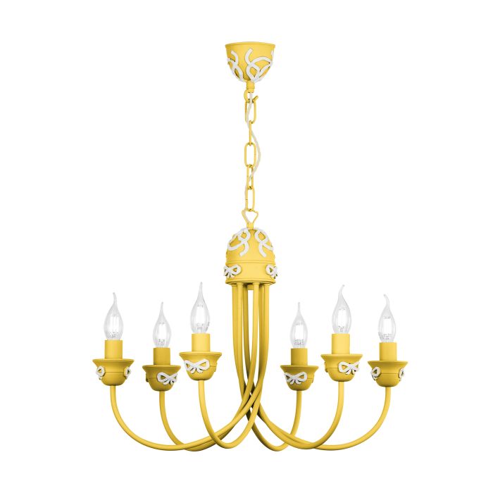 Amelie 6 Light Armed Pendant  Fitting Only- Various Finishes