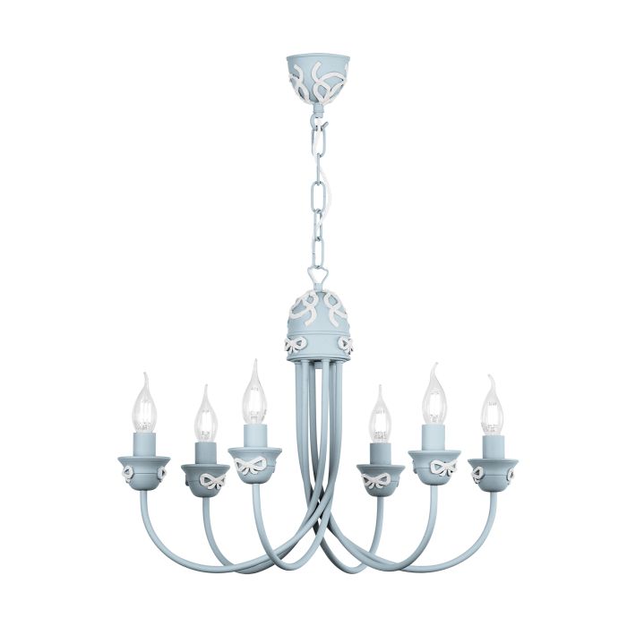 Amelie 6 Light Armed Pendant  Fitting Only- Various Finishes