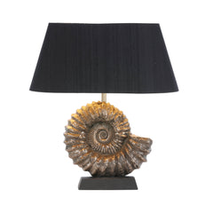 Ammonite Table Lamp In Bronze, Sold Base Only E27