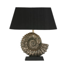 Ammonite Table Lamp In Bronze, Sold Base Only E27