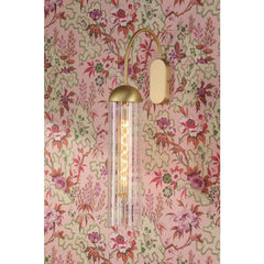 Anouk Wall Light Ribbed Glass and Brushed Brass