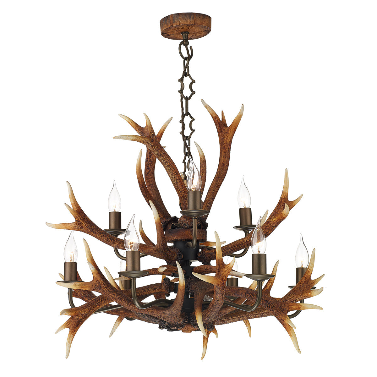 Antler 8/9/17Lt Double Height Ceiling Light - Matt Bronze Finish